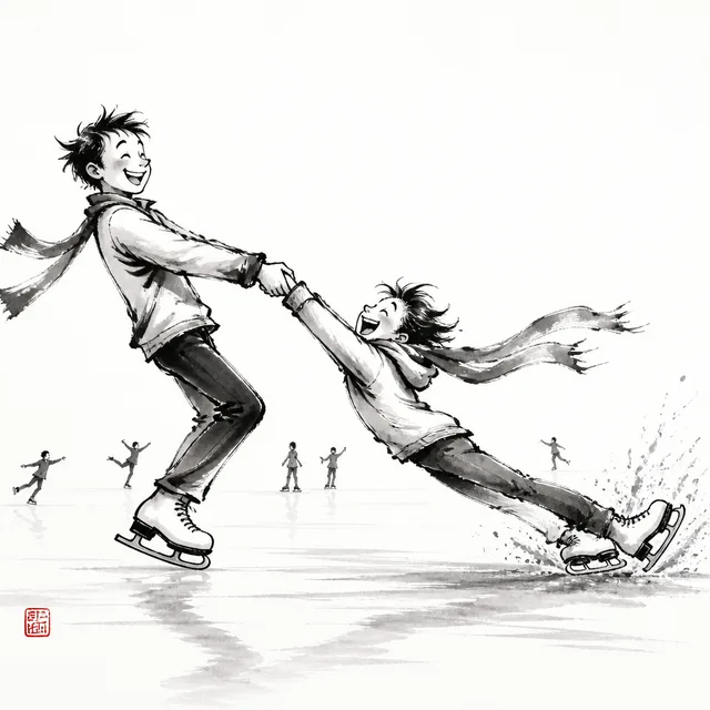 First time on the ice: the everyday analogy for Harai Tsurikomi Ashi