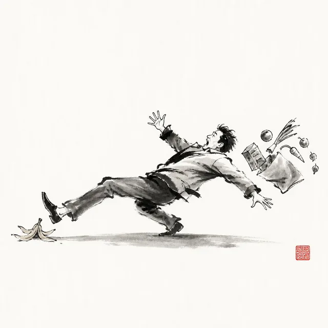 Slipping on the banana peel: the everyday analogy for Kosoto Gari