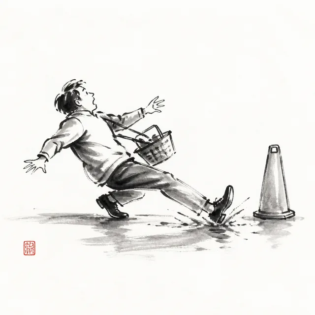 The just-mopped floor slip: the everyday analogy for Kouchi Gari