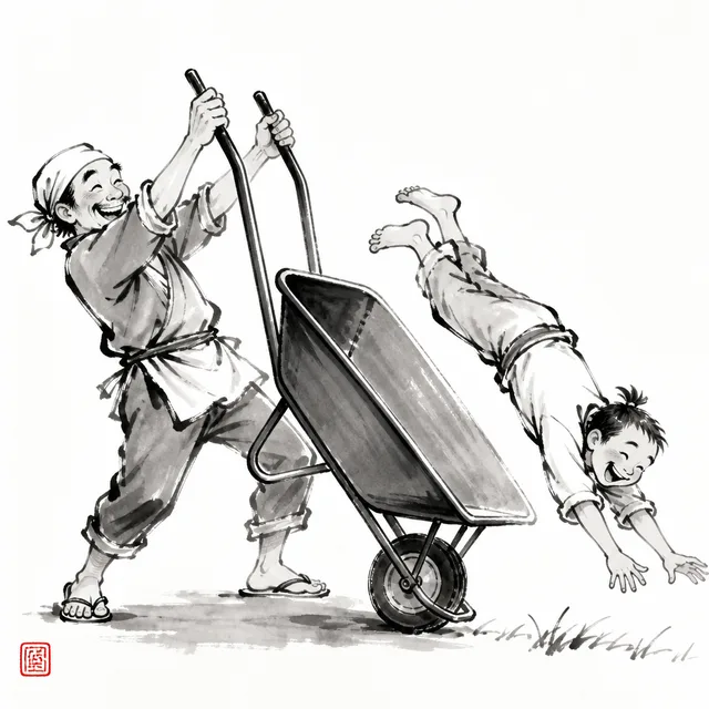 Dumped from a wheelbarrow: the everyday analogy for O Goshi