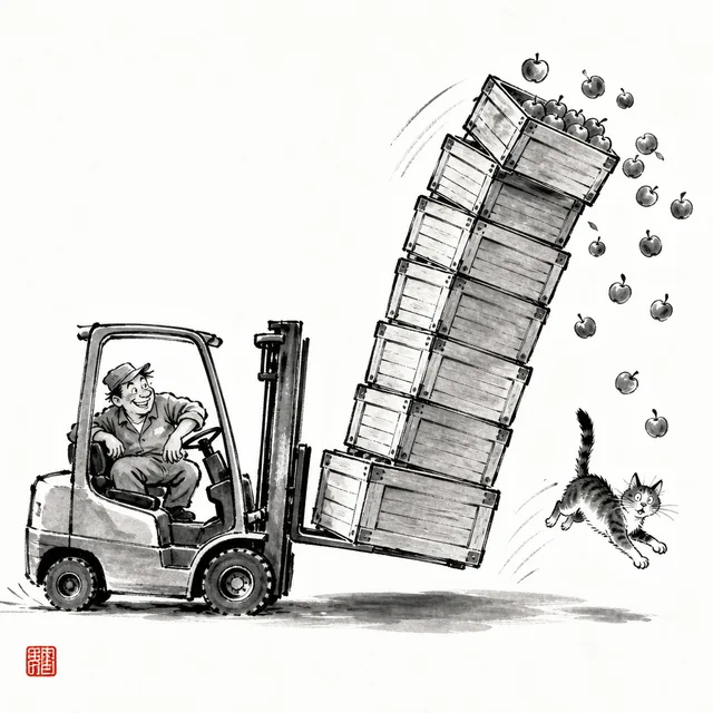 Forked under the crate stack: the everyday analogy for Sukui Nage