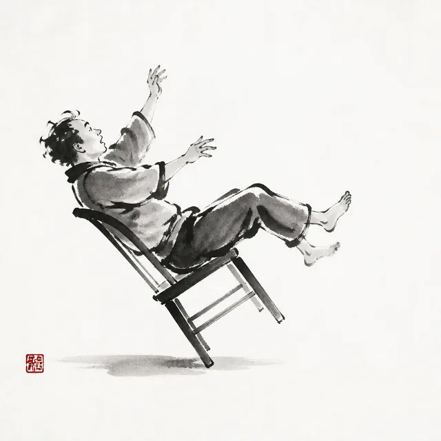 Tipping the chair too far: the everyday analogy for Sumi Otoshi