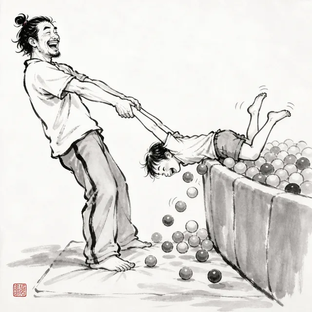 Hauled out of the ball pit: the everyday analogy for Tsurikomi Goshi