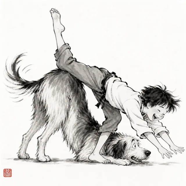 Stepping over the dog who stands up: the everyday analogy for Uchi Mata