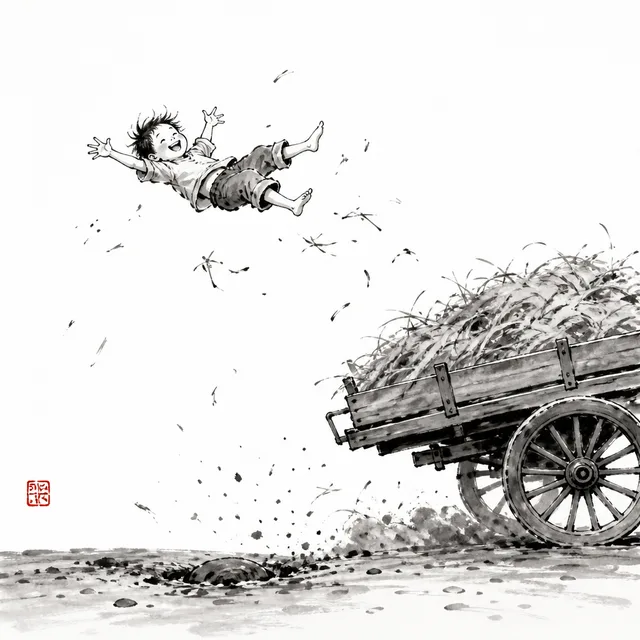 Bounced off the hay wagon: the everyday analogy for Ushiro Goshi