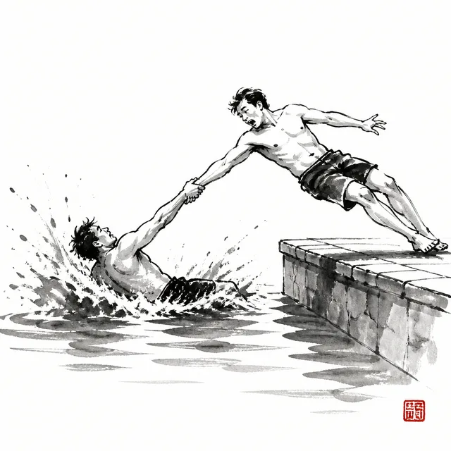 Dragged into the pool: the everyday analogy for Yoko Otoshi